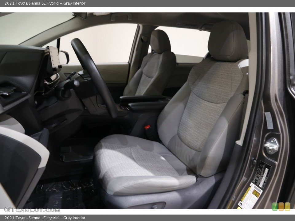 Gray Interior Front Seat for the 2021 Toyota Sienna LE Hybrid #145686311