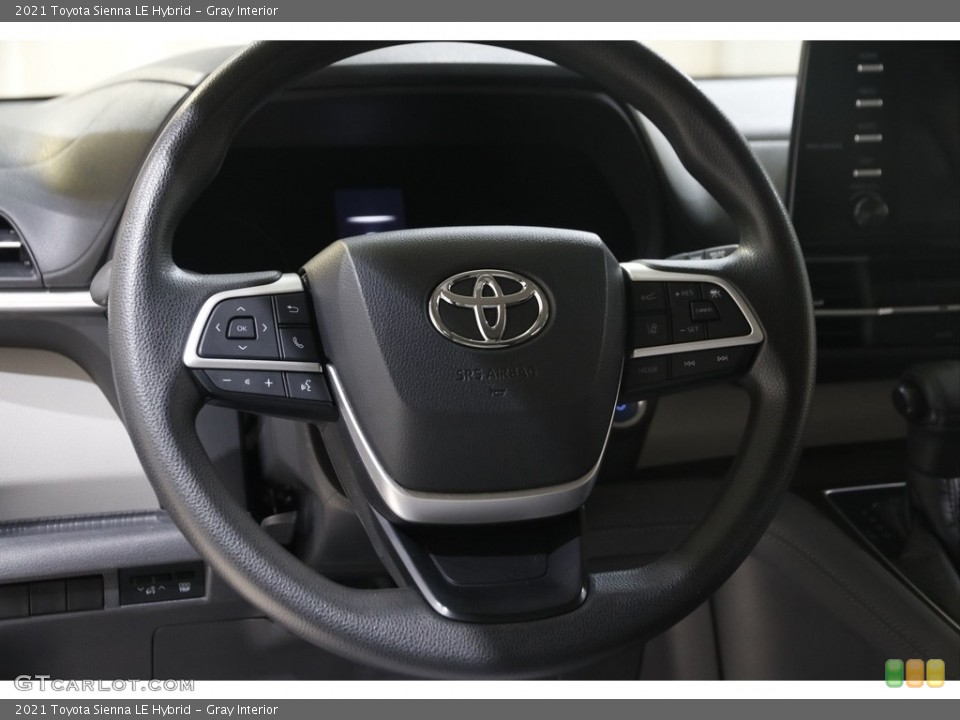 Gray Interior Steering Wheel for the 2021 Toyota Sienna LE Hybrid #145686341