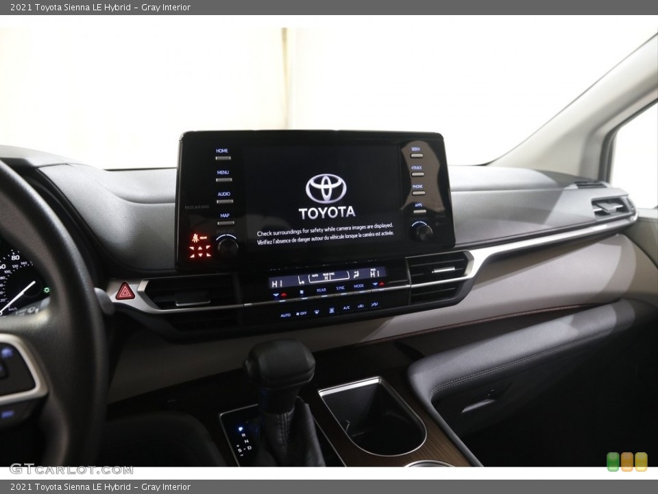 Gray Interior Controls for the 2021 Toyota Sienna LE Hybrid #145686386