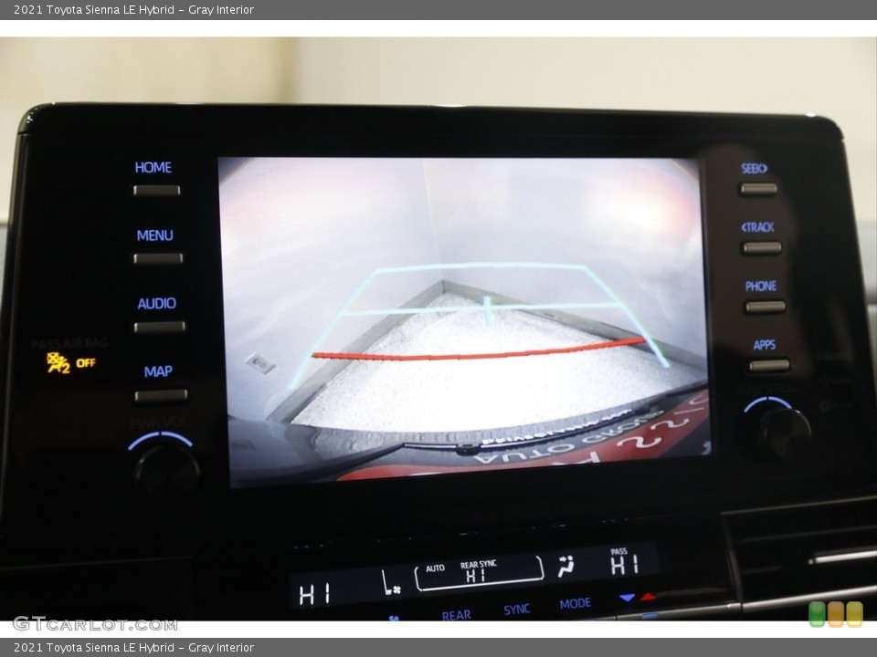 Gray Interior Controls for the 2021 Toyota Sienna LE Hybrid #145686443