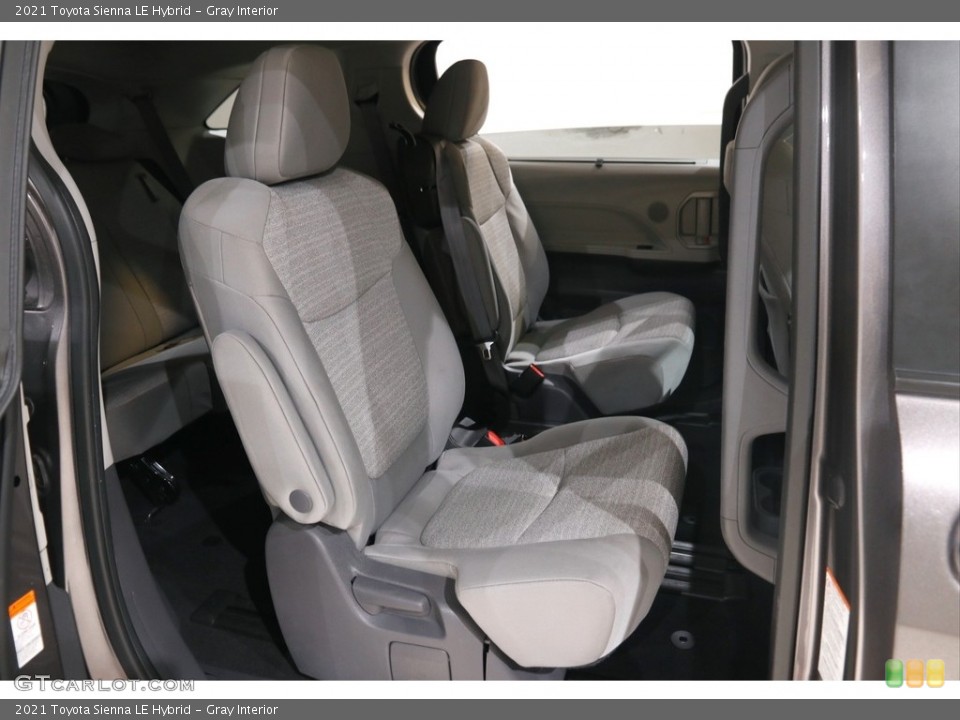 Gray Interior Rear Seat for the 2021 Toyota Sienna LE Hybrid #145686509