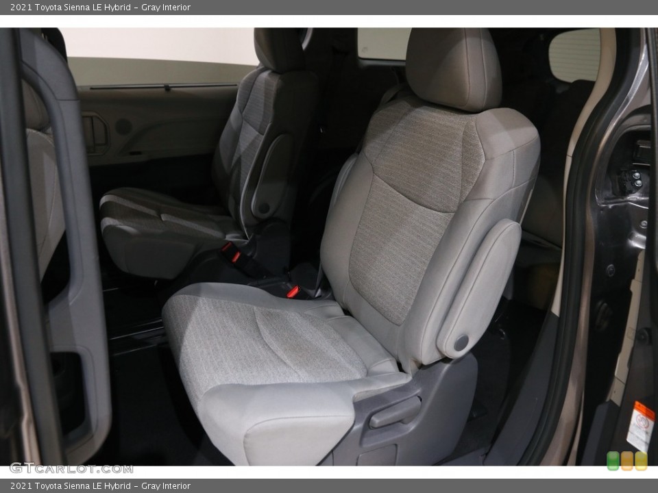 Gray Interior Rear Seat for the 2021 Toyota Sienna LE Hybrid #145686521