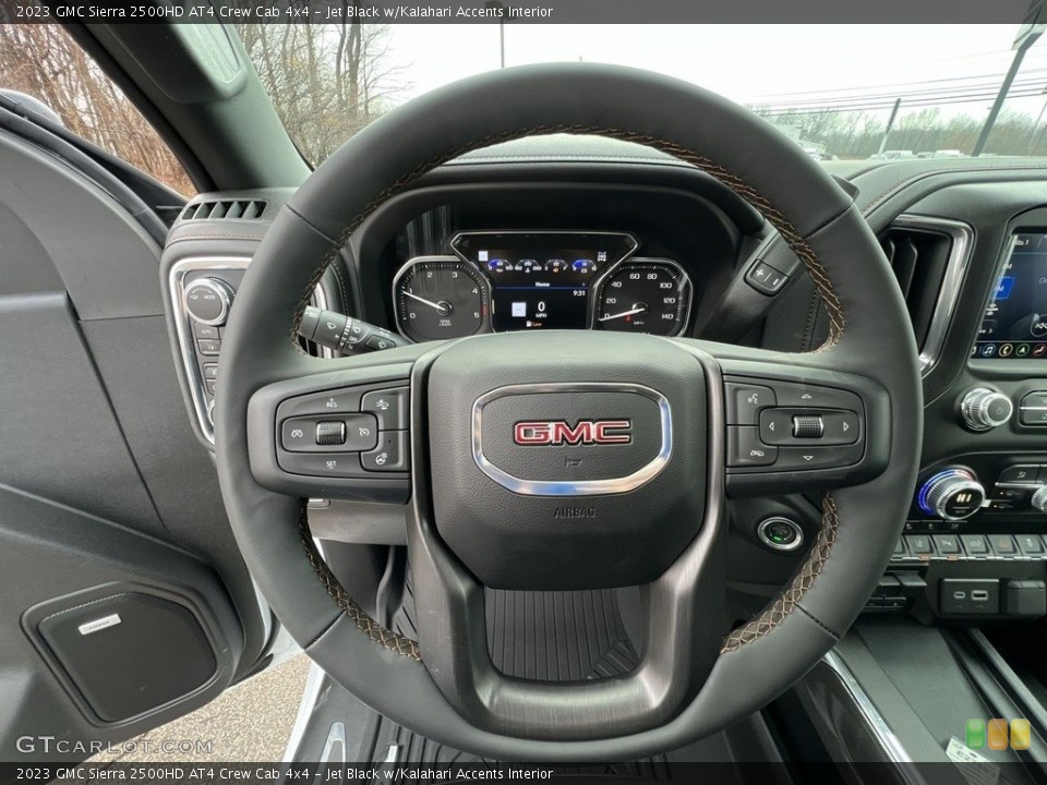 Jet Black w/Kalahari Accents Interior Steering Wheel for the 2023 GMC Sierra 2500HD AT4 Crew Cab 4x4 #145688114