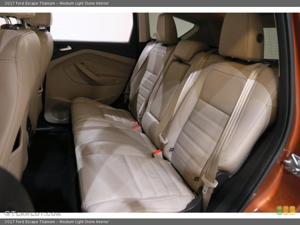 Medium Light Stone Interior Rear Seat for the 2017 Ford Escape Titanium #145688408