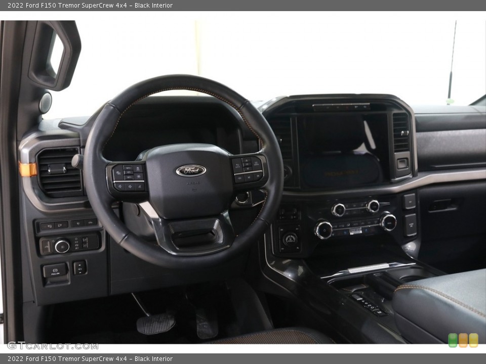Black Interior Dashboard for the 2022 Ford F150 Tremor SuperCrew 4x4 #145689950
