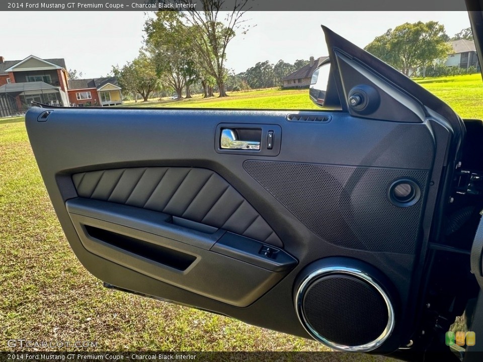 Charcoal Black Interior Door Panel for the 2014 Ford Mustang GT Premium Coupe #145690136