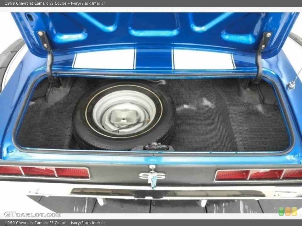 Ivory/Black Interior Trunk for the 1969 Chevrolet Camaro SS Coupe #145690469