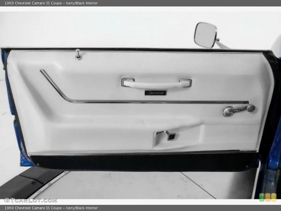 Ivory/Black Interior Door Panel for the 1969 Chevrolet Camaro SS Coupe #145690481