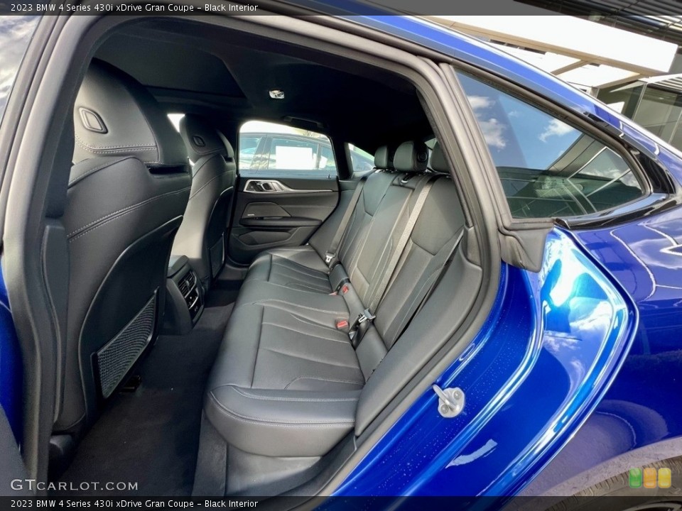 Black Interior Rear Seat for the 2023 BMW 4 Series 430i xDrive Gran Coupe #145691660