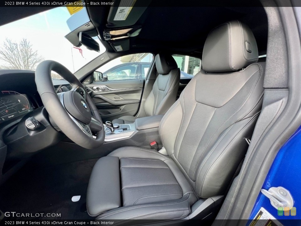 Black Interior Front Seat for the 2023 BMW 4 Series 430i xDrive Gran Coupe #145691720