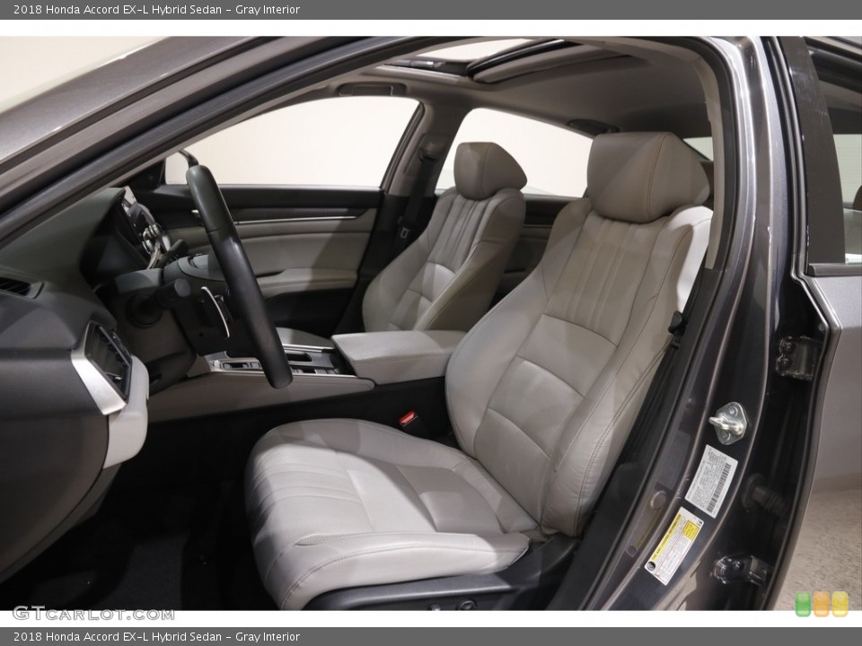 Gray Interior Photo for the 2018 Honda Accord EX-L Hybrid Sedan #145692974