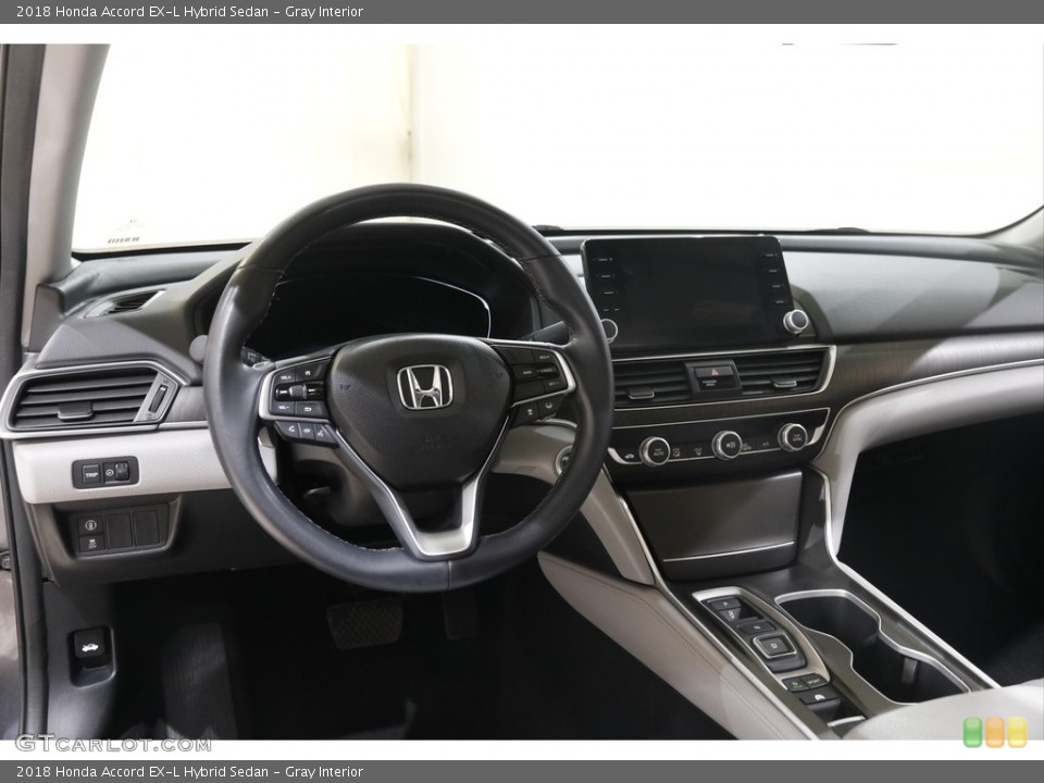 Gray Interior Dashboard for the 2018 Honda Accord EX-L Hybrid Sedan #145693001