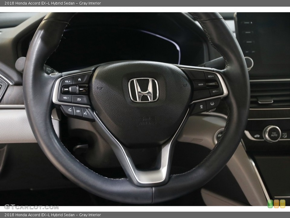 Gray Interior Steering Wheel for the 2018 Honda Accord EX-L Hybrid Sedan #145693010
