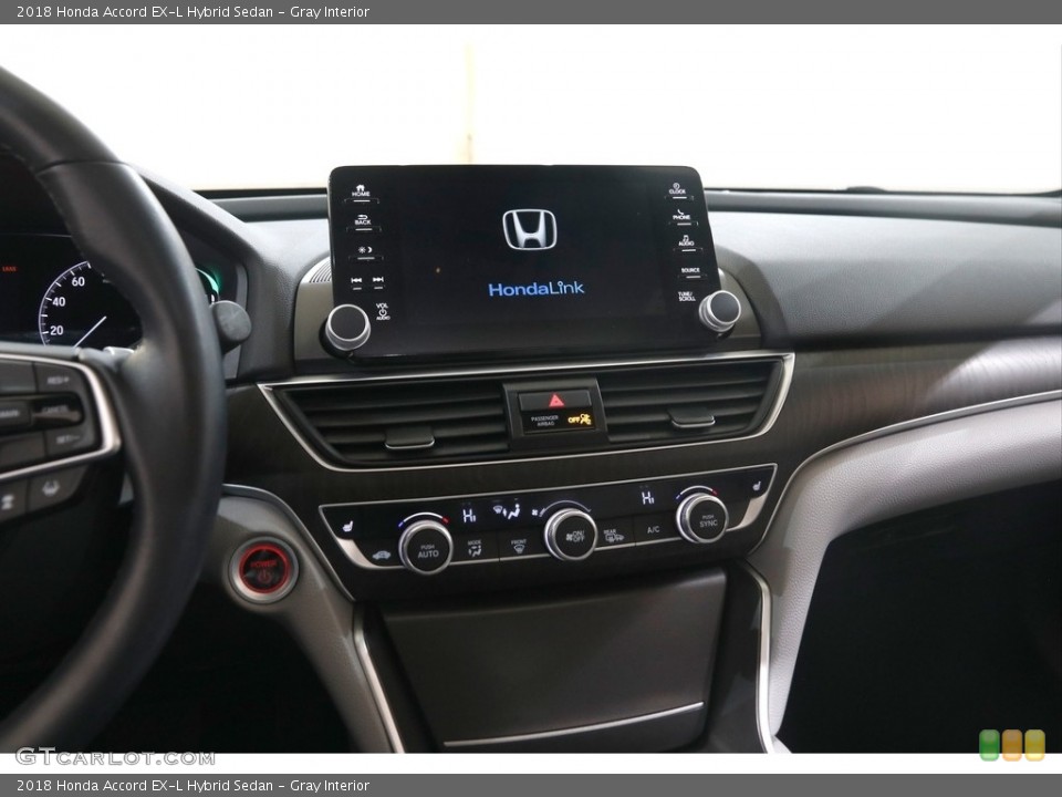 Gray Interior Controls for the 2018 Honda Accord EX-L Hybrid Sedan #145693049