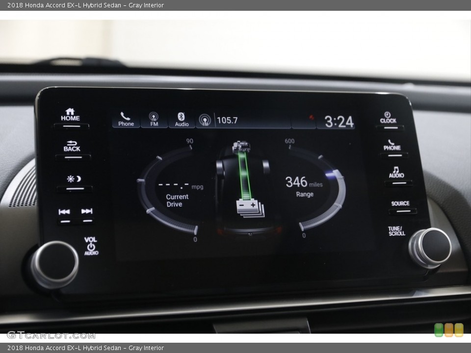 Gray Interior Controls for the 2018 Honda Accord EX-L Hybrid Sedan #145693097