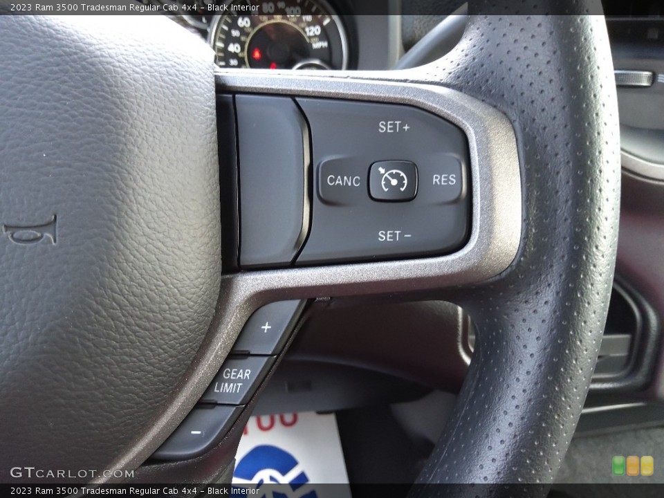 Black Interior Steering Wheel for the 2023 Ram 3500 Tradesman Regular Cab 4x4 #145694906