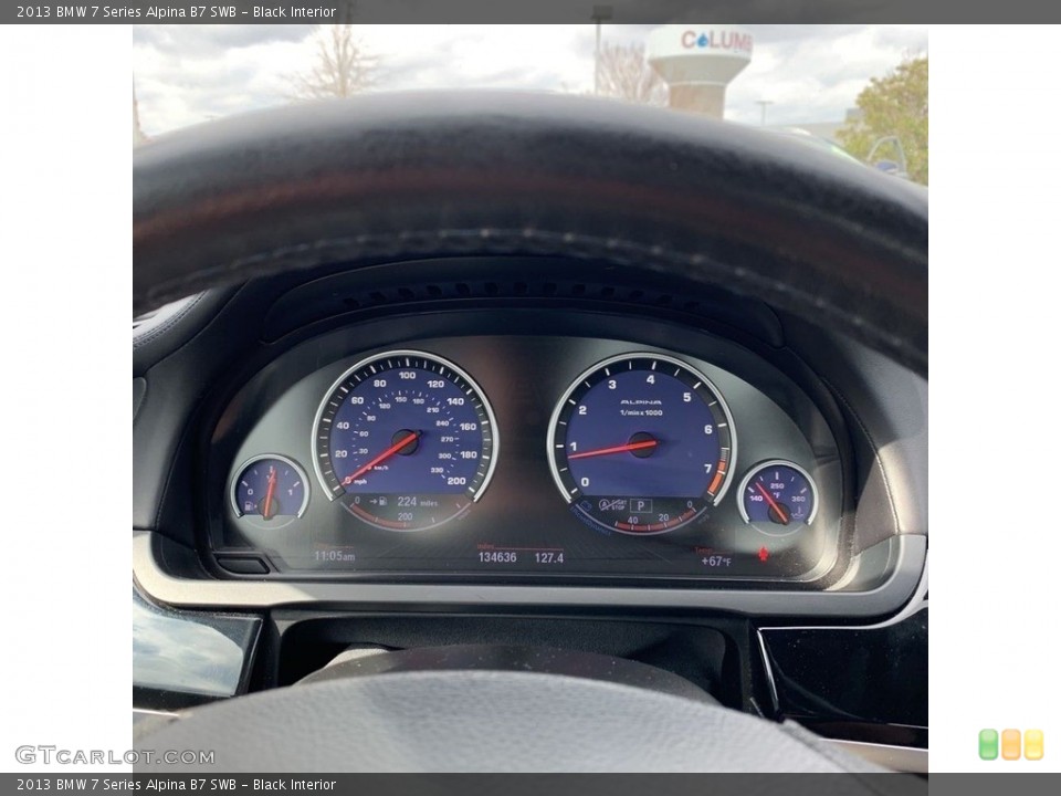 Black Interior Gauges for the 2013 BMW 7 Series Alpina B7 SWB #145695695