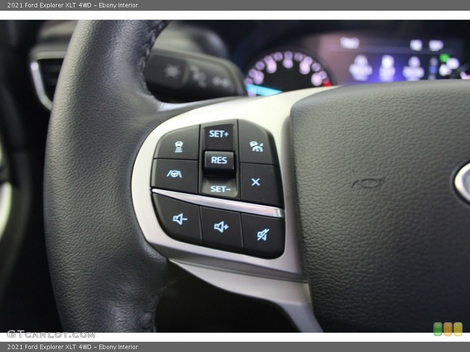 Ebony Interior Steering Wheel for the 2021 Ford Explorer XLT 4WD #145696832