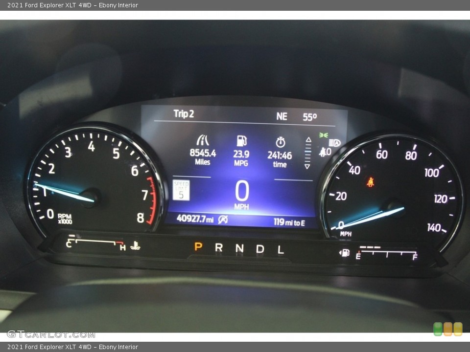 Ebony Interior Gauges for the 2021 Ford Explorer XLT 4WD #145696838
