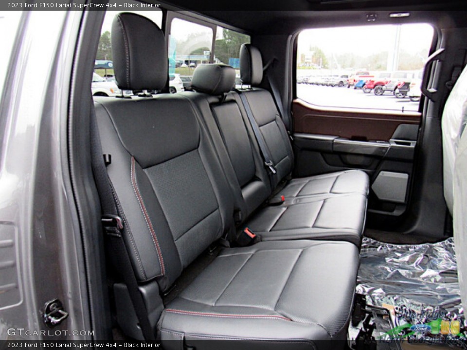 Black Interior Rear Seat for the 2023 Ford F150 Lariat SuperCrew 4x4 #145697384