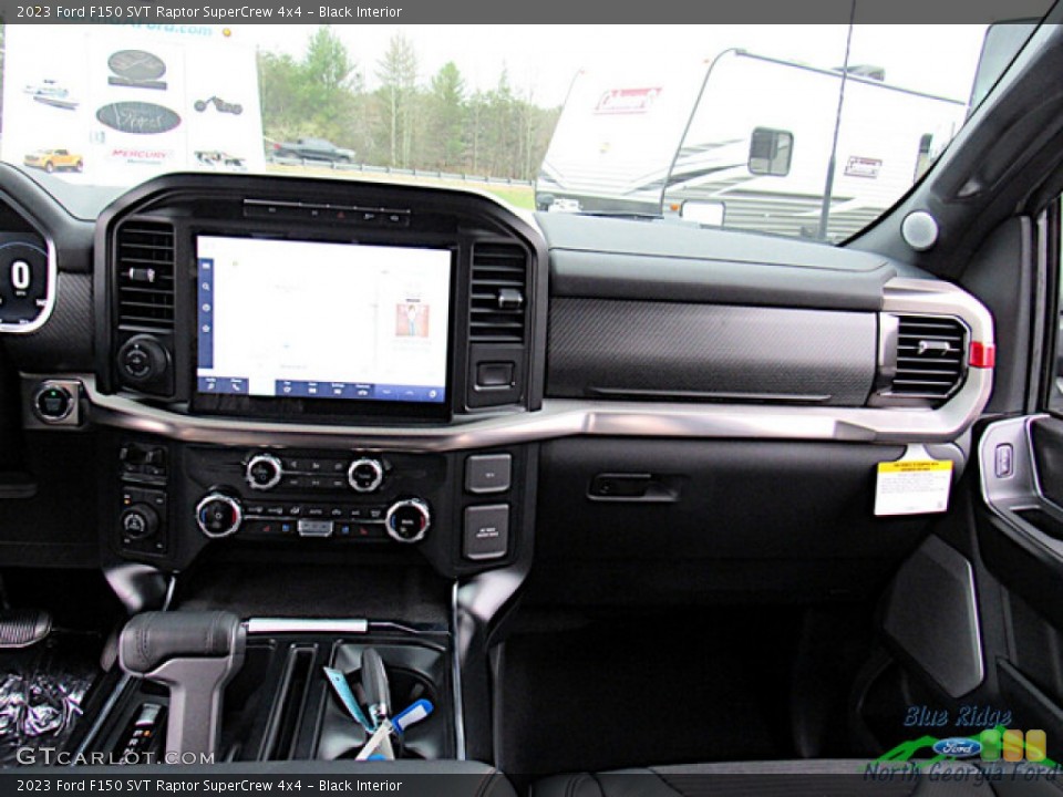 Black Interior Dashboard for the 2023 Ford F150 SVT Raptor SuperCrew 4x4 #145697414