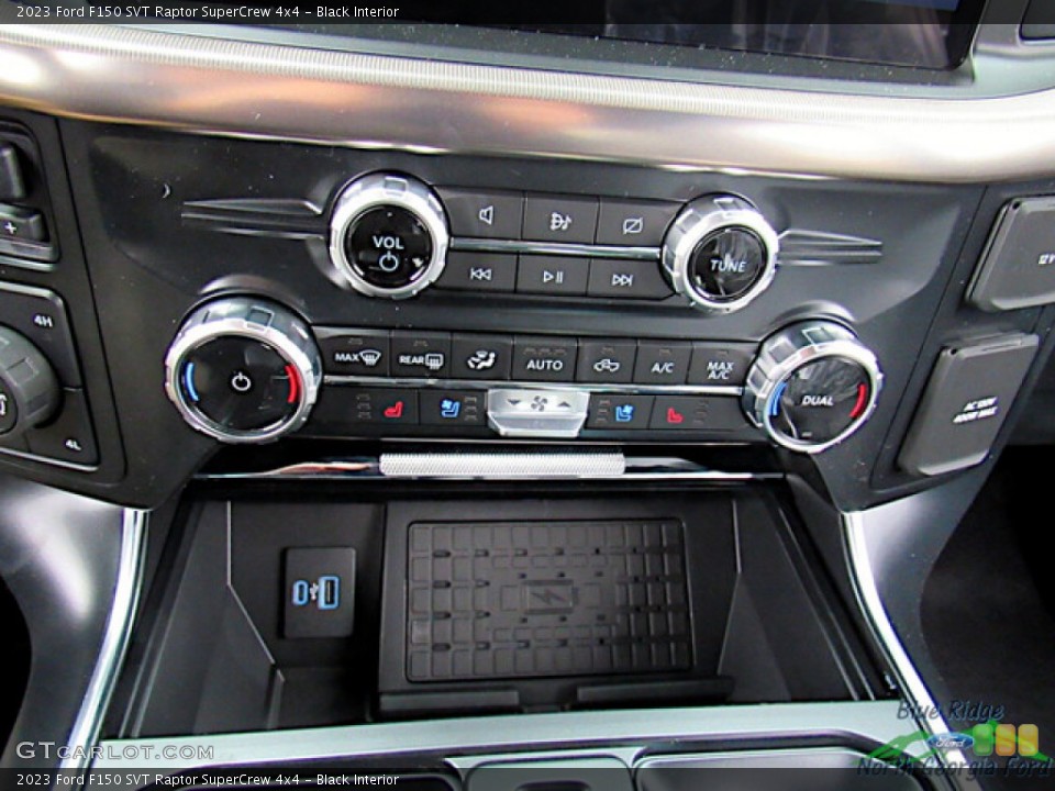 Black Interior Controls for the 2023 Ford F150 SVT Raptor SuperCrew 4x4 #145697467