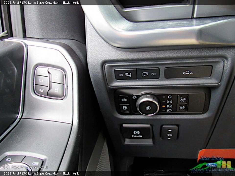 Black Interior Controls for the 2023 Ford F150 Lariat SuperCrew 4x4 #145697486