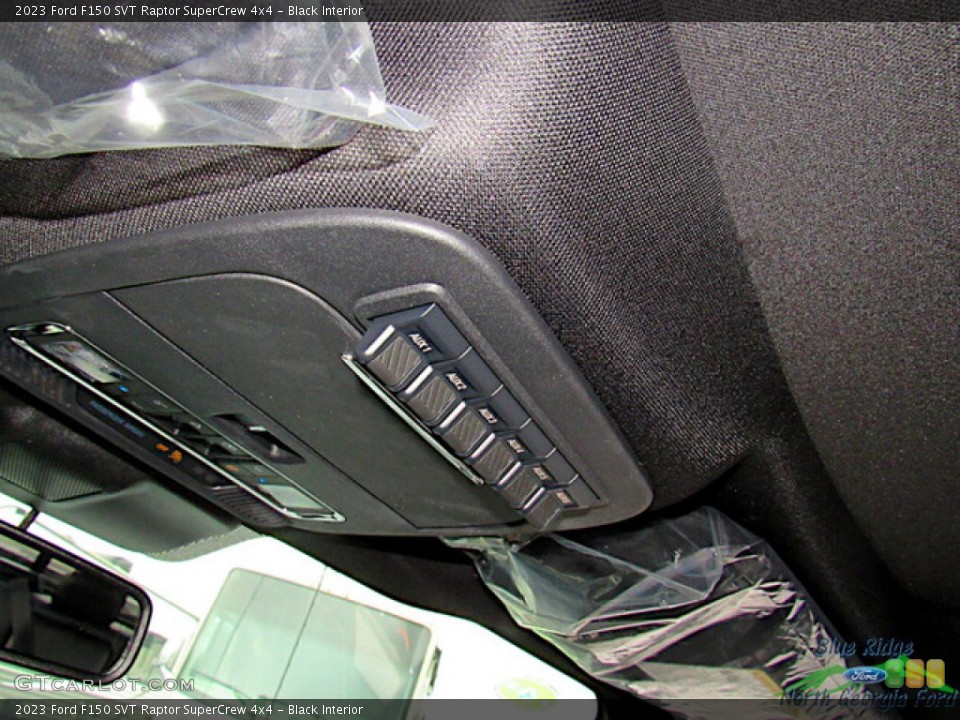 Black Interior Controls for the 2023 Ford F150 SVT Raptor SuperCrew 4x4 #145697507