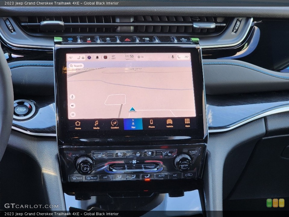 Global Black Interior Navigation for the 2023 Jeep Grand Cherokee Trailhawk 4XE #145698702