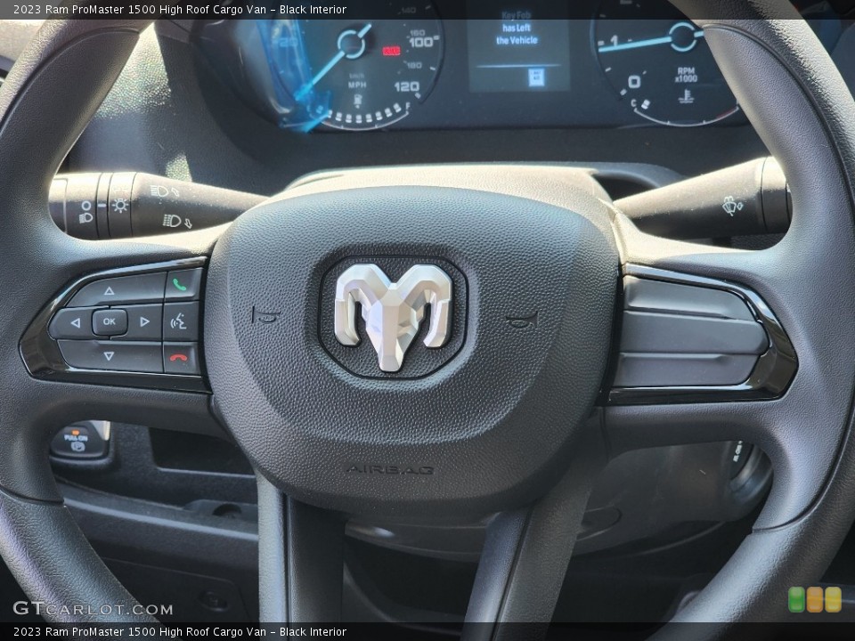 Black Interior Steering Wheel for the 2023 Ram ProMaster 1500 High Roof Cargo Van #145698923