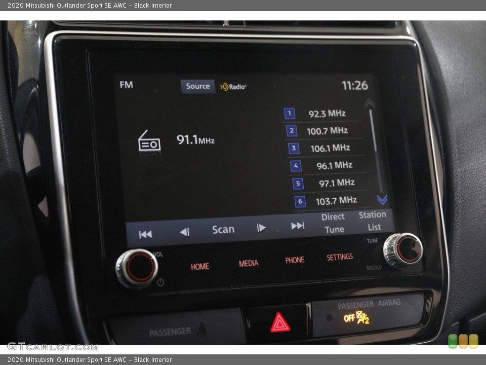 Black Interior Audio System for the 2020 Mitsubishi Outlander Sport SE AWC #145698983