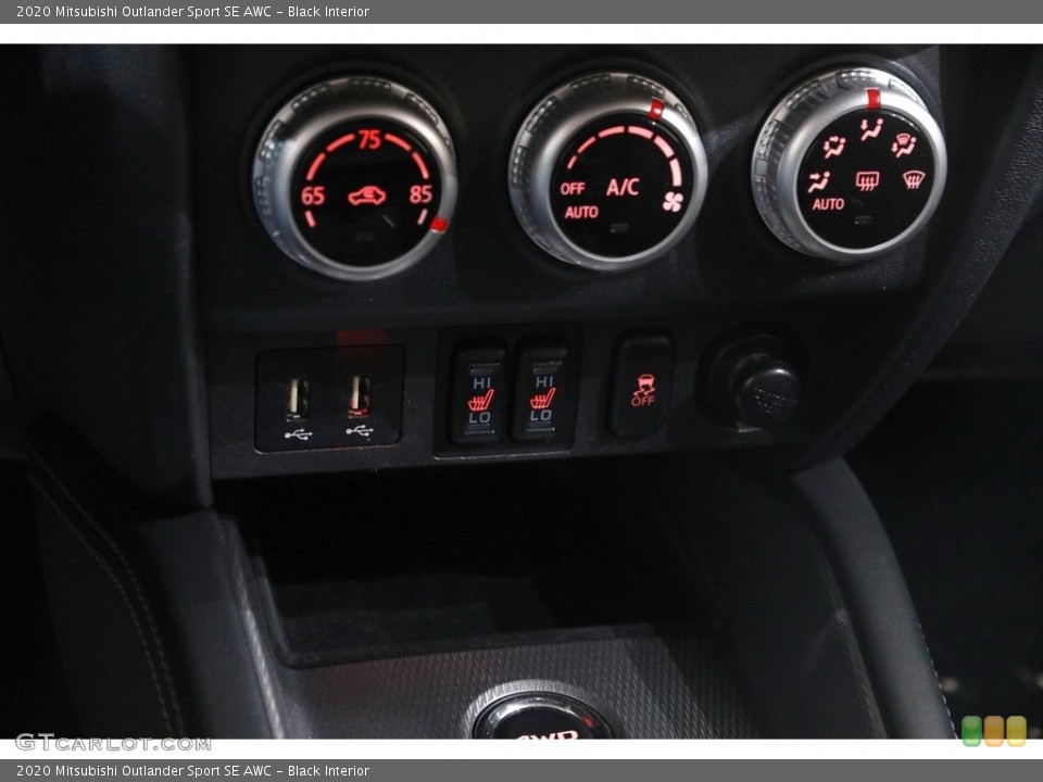 Black Interior Controls for the 2020 Mitsubishi Outlander Sport SE AWC #145699043