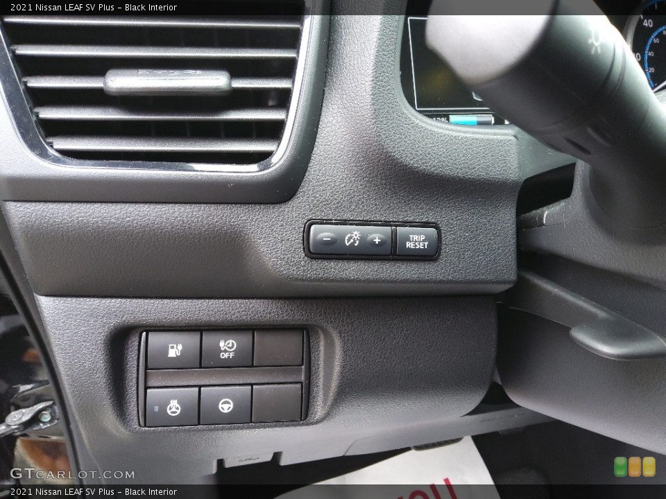 Black Interior Controls for the 2021 Nissan LEAF SV Plus #145699514