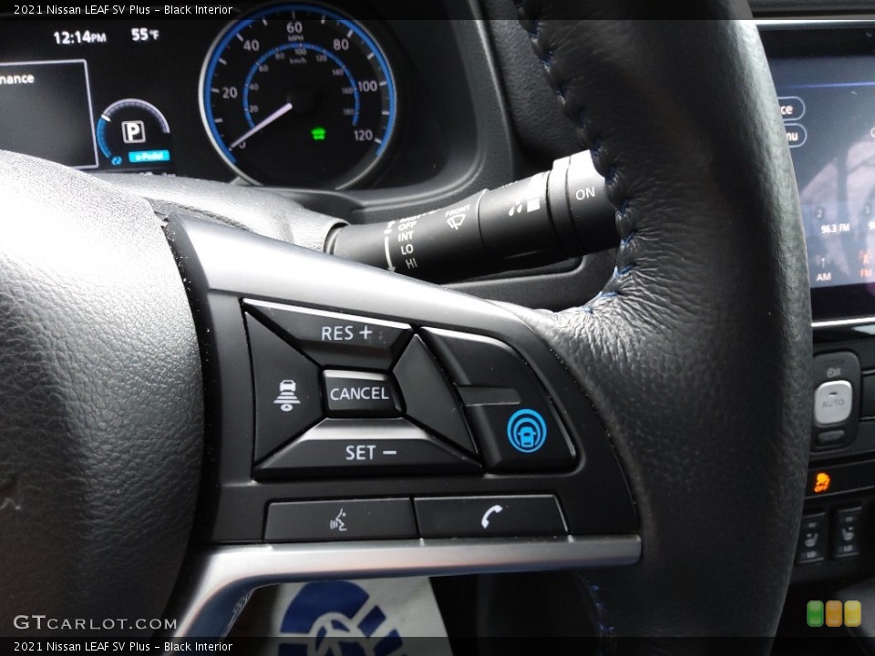 Black Interior Steering Wheel for the 2021 Nissan LEAF SV Plus #145699571
