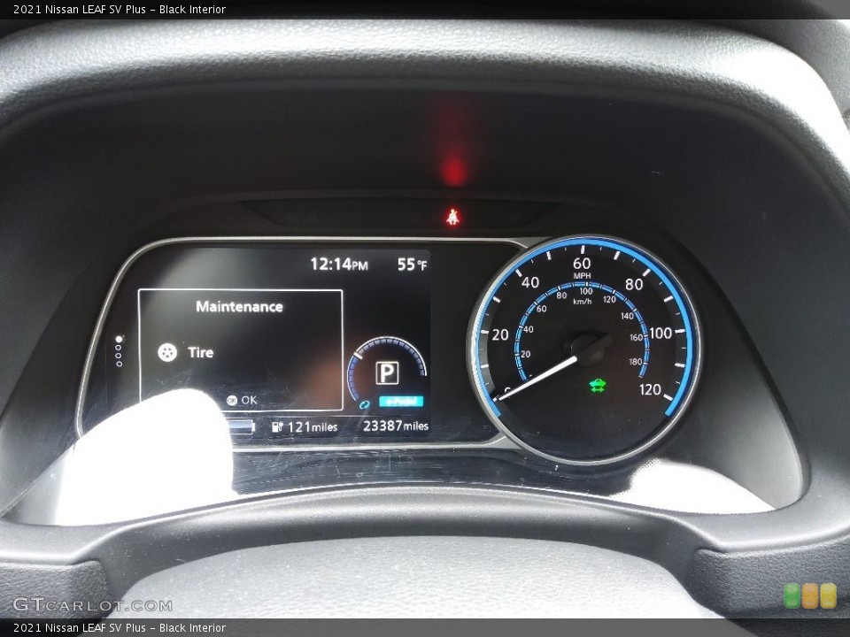 Black Interior Gauges for the 2021 Nissan LEAF SV Plus #145699586