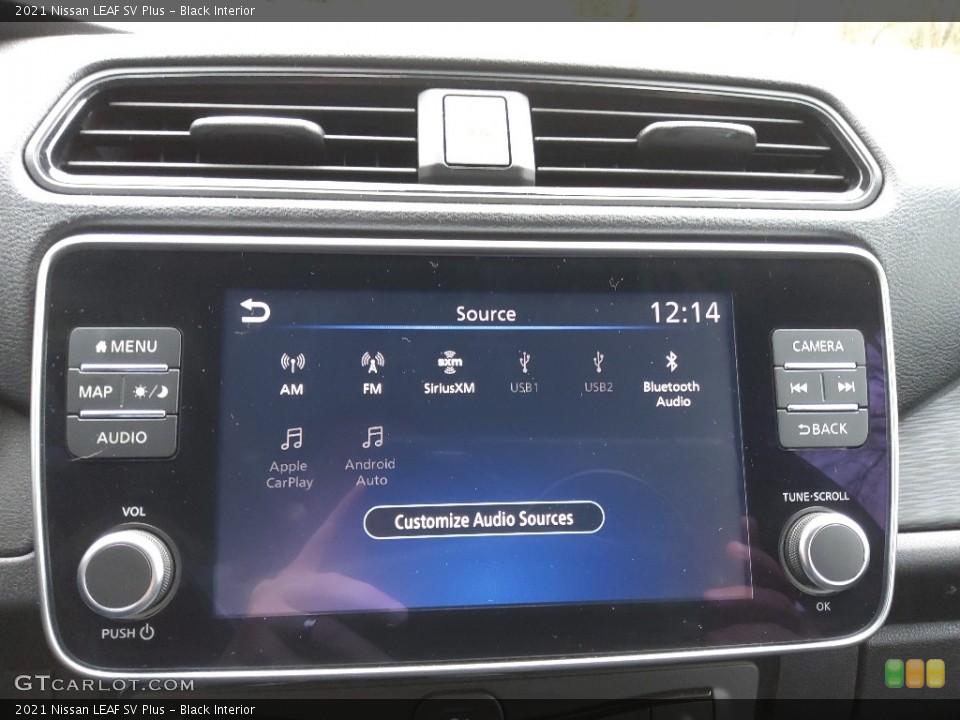 Black Interior Controls for the 2021 Nissan LEAF SV Plus #145699610