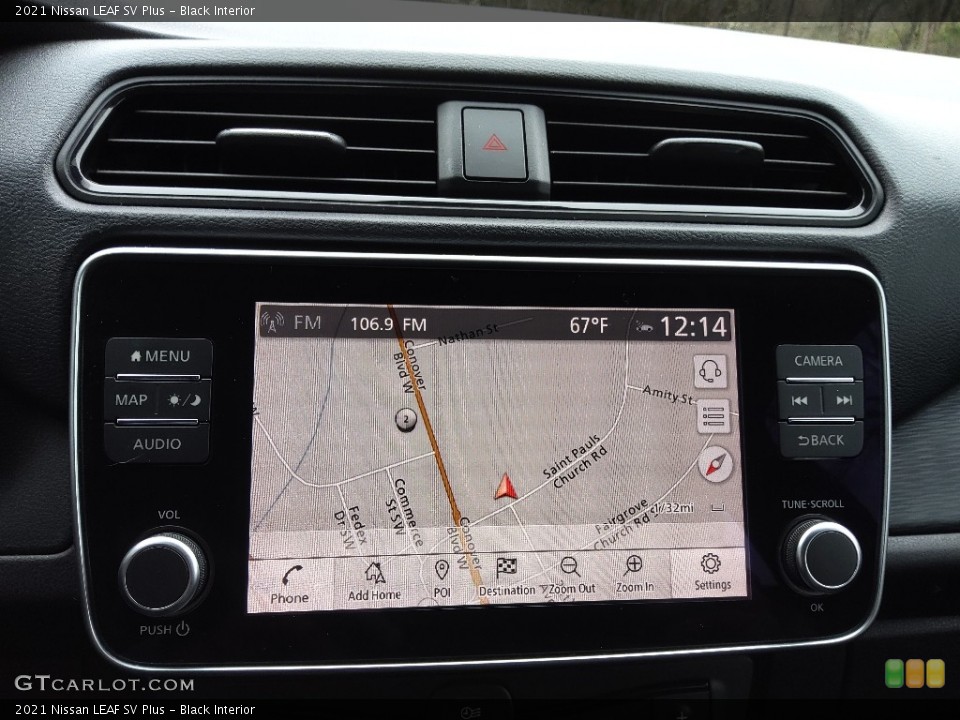 Black Interior Navigation for the 2021 Nissan LEAF SV Plus #145699625