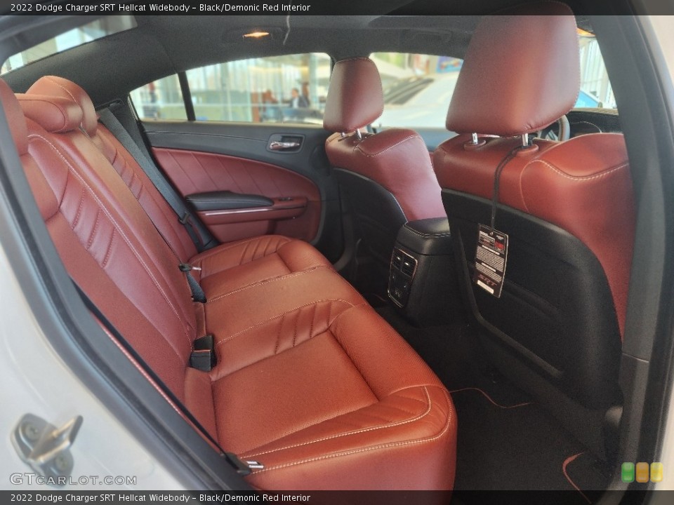Black/Demonic Red Interior Rear Seat for the 2022 Dodge Charger SRT Hellcat Widebody #145699676
