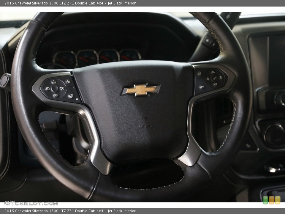 Jet Black Interior Steering Wheel for the 2016 Chevrolet Silverado 1500 LTZ Z71 Double Cab 4x4 #145699706