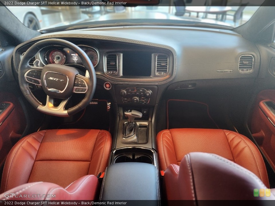 Black/Demonic Red Interior Dashboard for the 2022 Dodge Charger SRT Hellcat Widebody #145699711