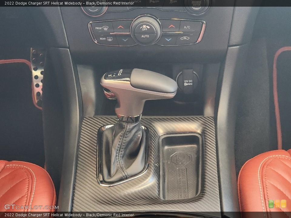 Black/Demonic Red Interior Transmission for the 2022 Dodge Charger SRT Hellcat Widebody #145699772