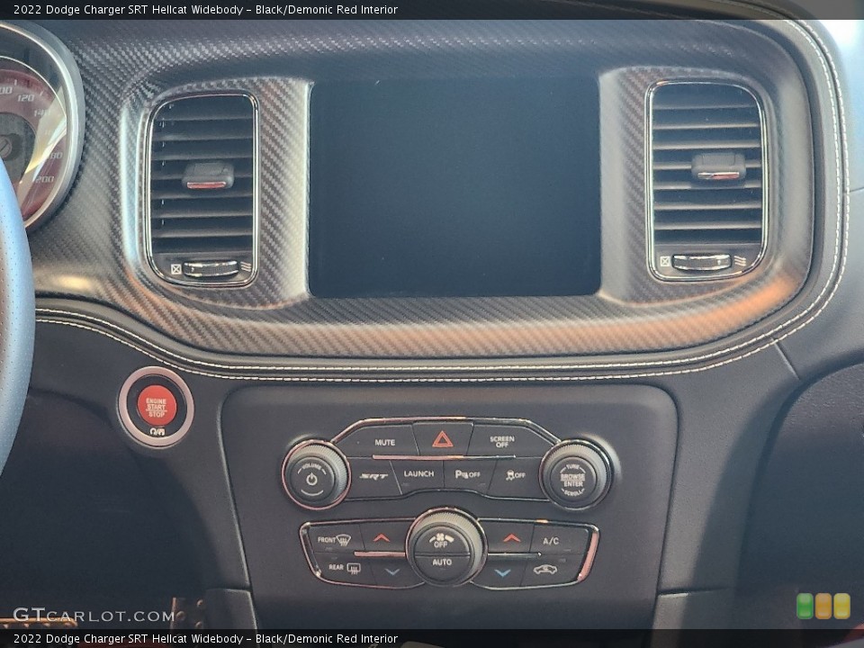Black/Demonic Red Interior Controls for the 2022 Dodge Charger SRT Hellcat Widebody #145699779