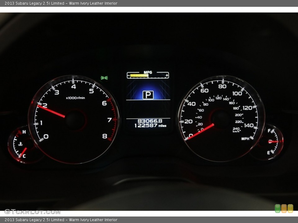 Warm Ivory Leather Interior Gauges for the 2013 Subaru Legacy 2.5i Limited #145700066