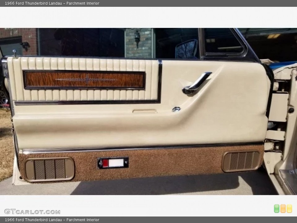 Parchment Interior Door Panel for the 1966 Ford Thunderbird Landau #145700069