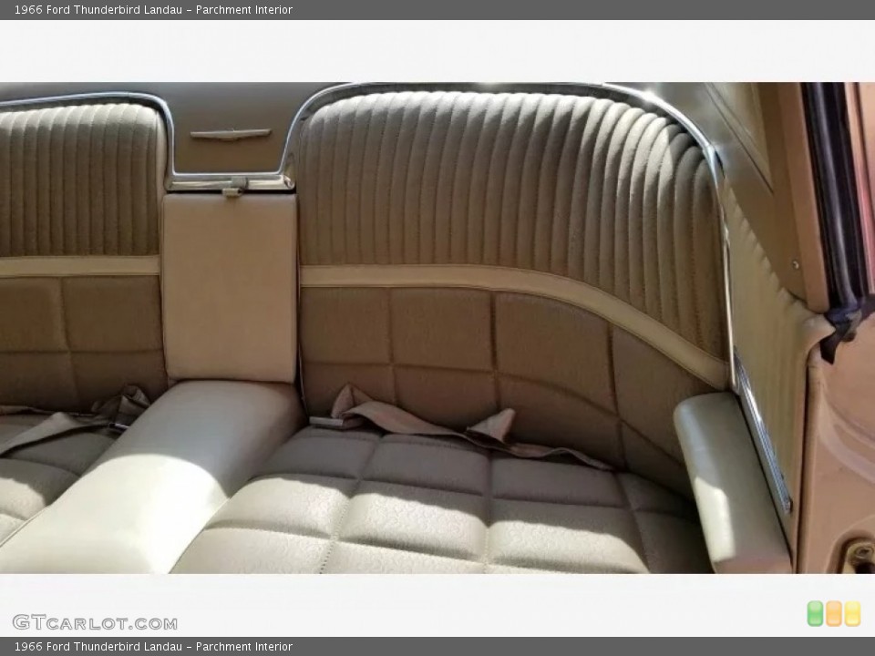Parchment Interior Rear Seat for the 1966 Ford Thunderbird Landau #145700147