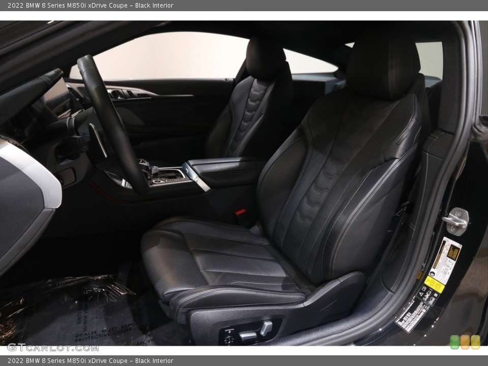 Black Interior Front Seat for the 2022 BMW 8 Series M850i xDrive Coupe #145700537