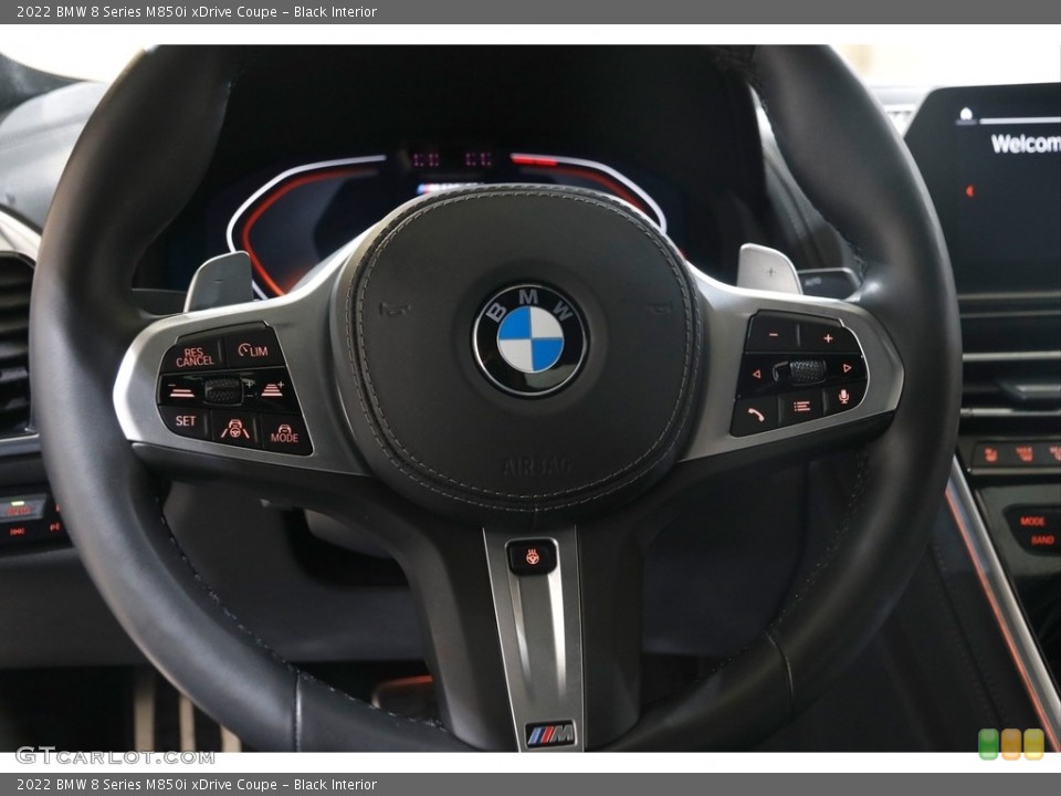 Black Interior Steering Wheel for the 2022 BMW 8 Series M850i xDrive Coupe #145700561