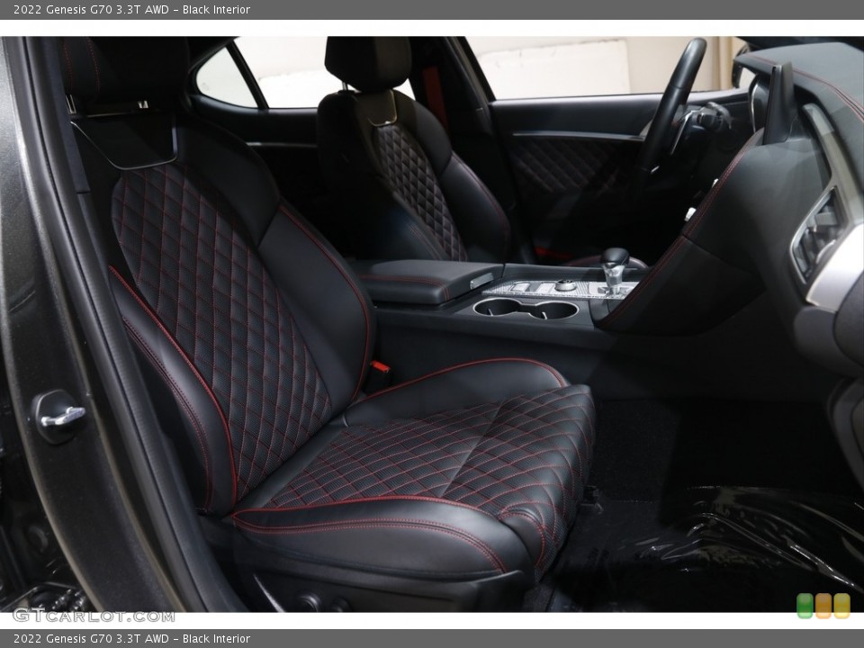 Black Interior Front Seat for the 2022 Genesis G70 3.3T AWD #145701363