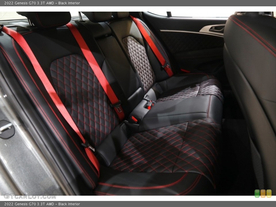 Black Interior Rear Seat for the 2022 Genesis G70 3.3T AWD #145701393