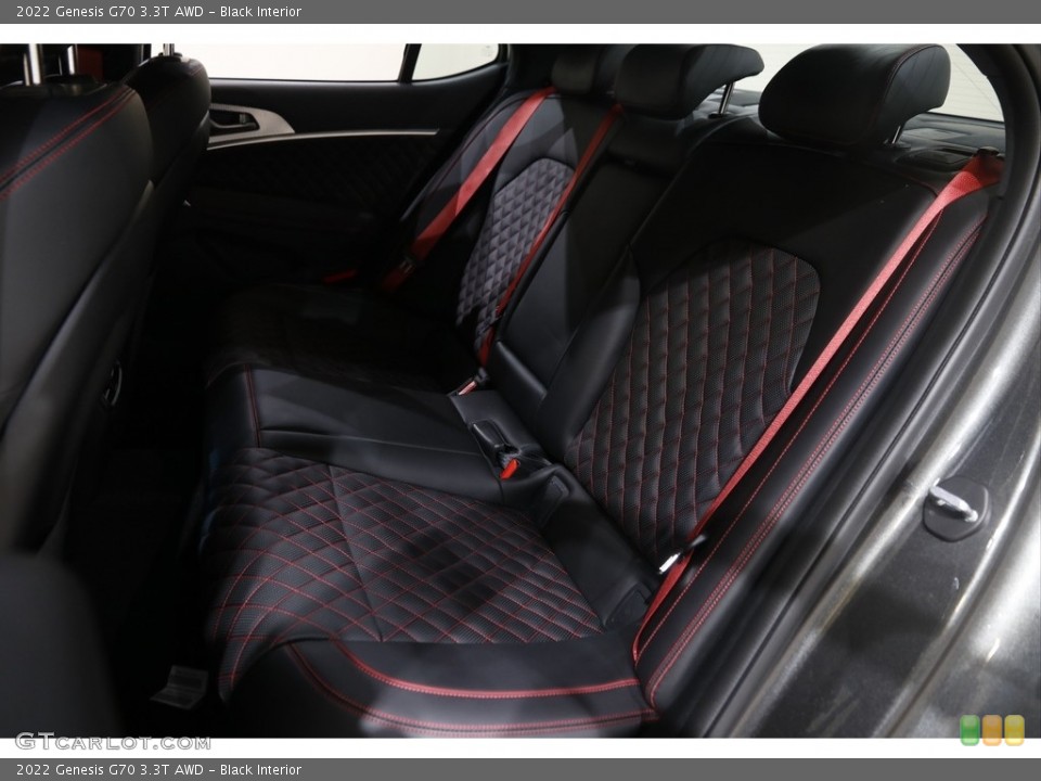 Black Interior Rear Seat for the 2022 Genesis G70 3.3T AWD #145701411